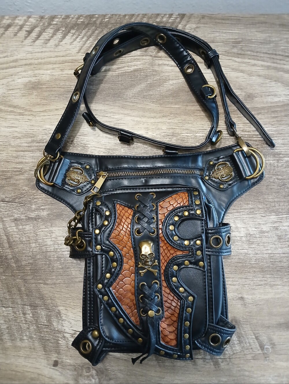 Steampunk Gothic Skull bag